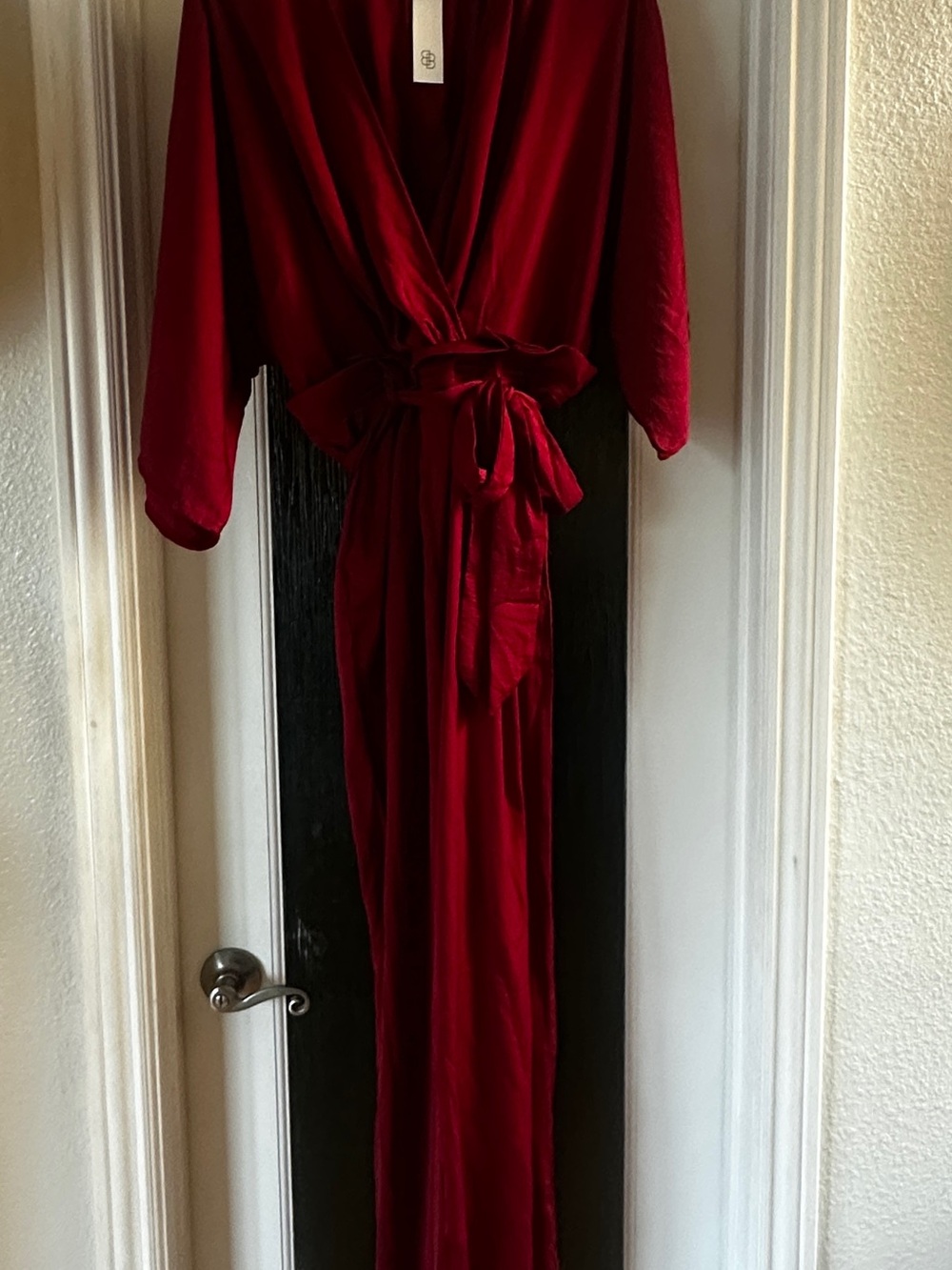 Baltic Born Satin 3/4 sleeve pant jumpsuit